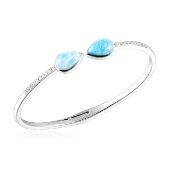 SS 925 Larimar Bangle