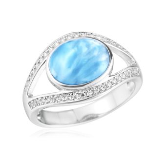 SS Larimar Ring
