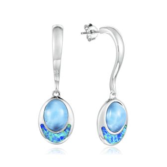 SS Heart Tear Drop Earrings