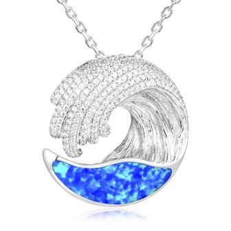 SS Wave Pendant