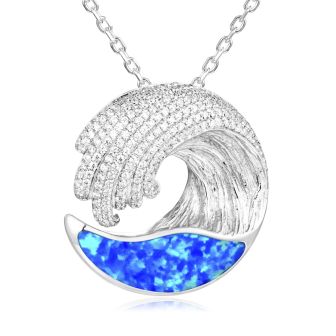 SS Wave Pendant