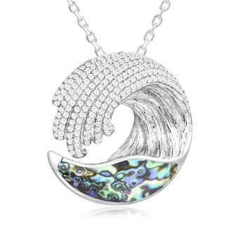 SS Wave Pendant