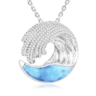 SS Wave Pendant