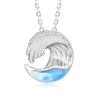 SS Wave Pendant