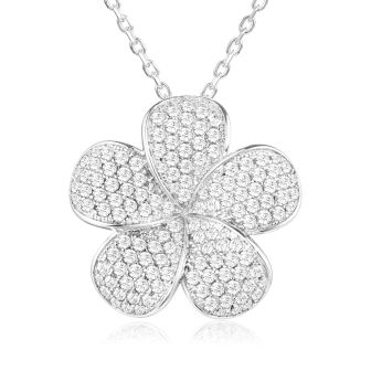 SS Plumeria Pendant