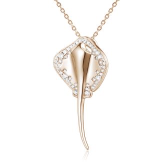 14K Stingray Pendant
