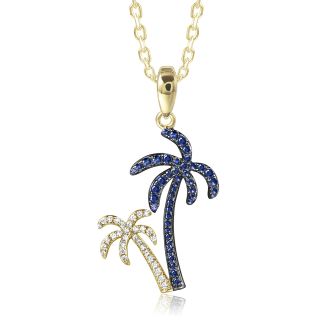 14KY Palm Tree Pendant (S) DIA/SAP
