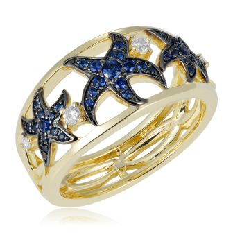 14KY Dia Starfish Ring