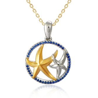 14K WY Starfish Pendant
