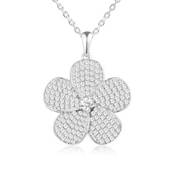 SS Plumeria Pendant