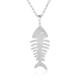 SS Fish Bone Pendant