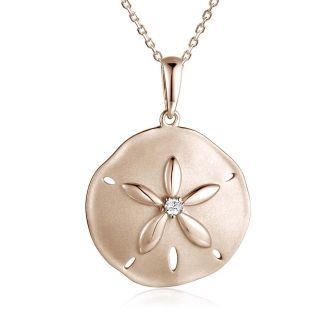 14K Sand Dollar Pendant