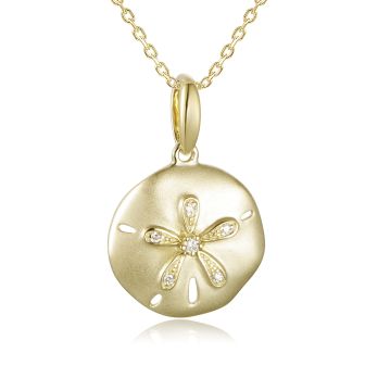 14KYG Sand Dollar Pendant