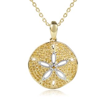 14K 2T Sandollar Pendant WY