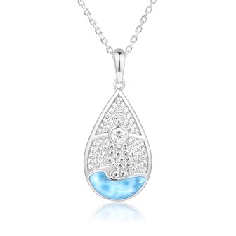 SS Wave Pendant