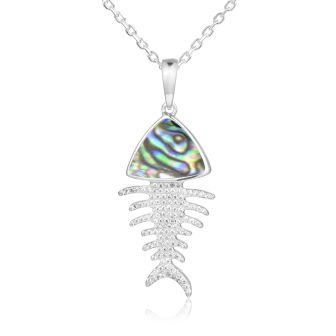 SS Fish Bone Pendant