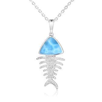 SS Fish Bone Pendant