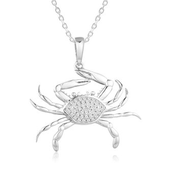 SS Blue Crab Pendant