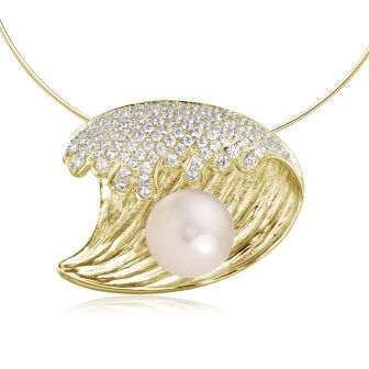 14K YG Tahitian Pearl Pendant (L)