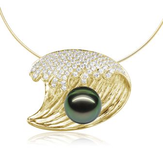 14K YG Tahitian Pearl Pendant (S)