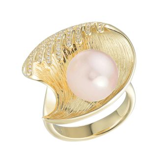 14KY FWP Wave Ring