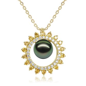 14KY Tahitan Pearl Pendant (S) 20mm