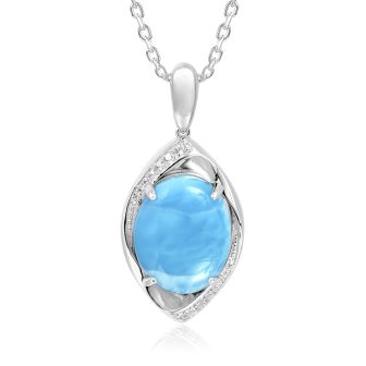 SS Larimar Pendant