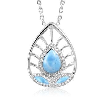 SS Larimar Pendant