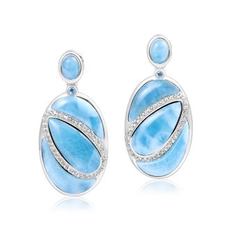 SS Larimar Earrings