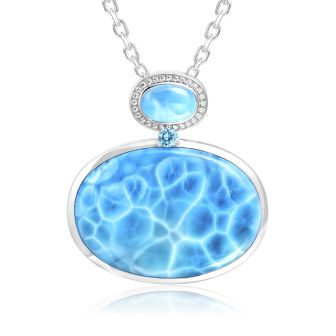SS Larimar Pendant