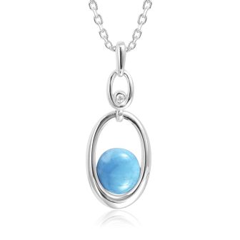 SS Larimar Pendant
