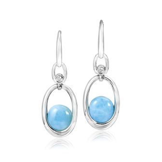 SS Larimar Earrings