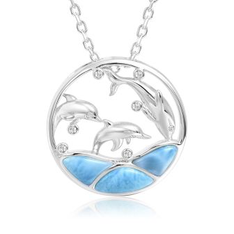 SS Larimar Pendant