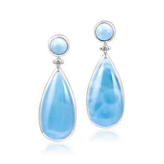 SS Larimar Earrings