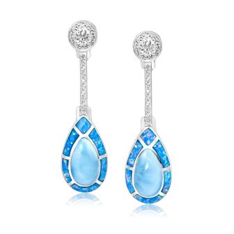 SS Larimar Earrings