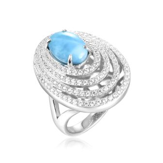 SS Larimar Ring