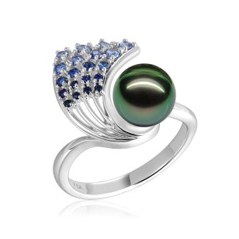 14KW Wave Tahitian Pearl Ring