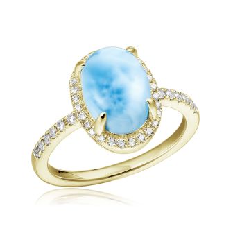 14KY Larimar Rings