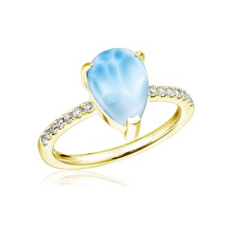 14KY Larimar Rings