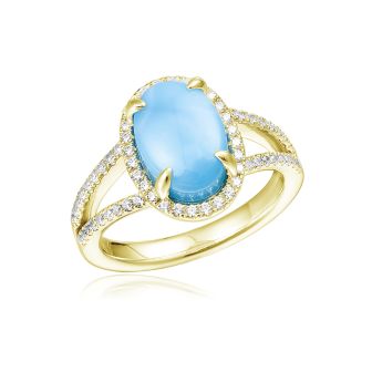 14KY Larimar Rings