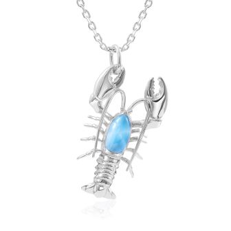 SS Larimar Lobster Pendant