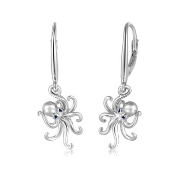 SS 925 Octopus Earrings