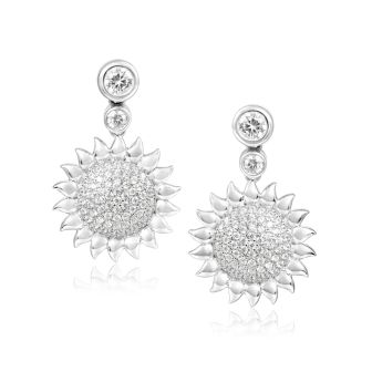 SS 925 Sunflower Earrings