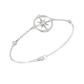 SS 925 Compass Bracelet 6.5+1 IN