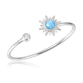 SS 925 Larimar Sun Bangle