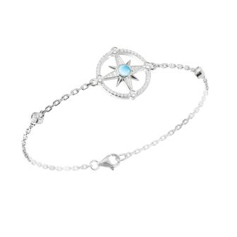 SS 925 Compass Bracelet 6.5+1 IN