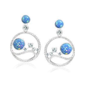 SS 925 Opal Earrings