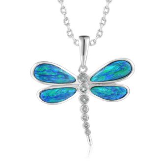 SS 925 Opal Dragon Pendant