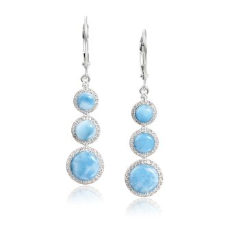 SS 925 Larimar Earrings