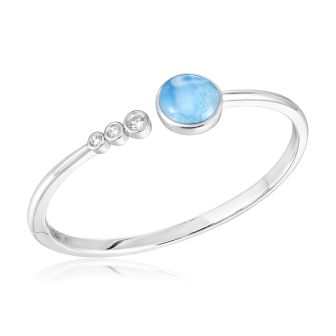 SS 925 Larimar Bangle